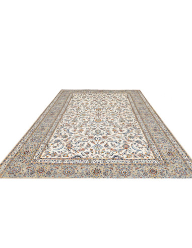 Hand Made Rug Kashan Persia 235x342 Cream Ivory
