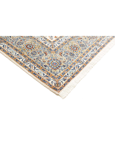 Hand Made Rug Kashan Persia 235x342 Cream Ivory