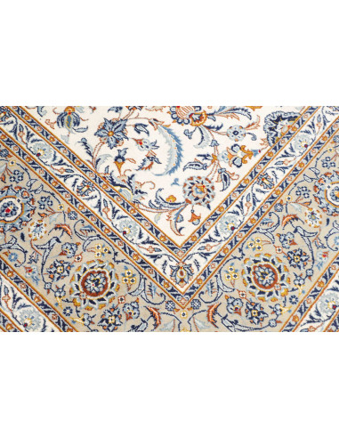 Hand Made Rug Kashan Persia 235x342 Cream Ivory