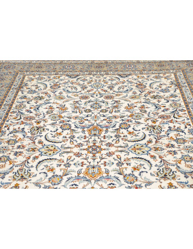 Tappeto Originale Kashan Persia 235x342 Bianco