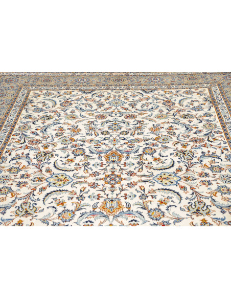 Tappeto Originale Kashan Persia 235x342 Bianco