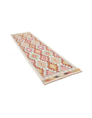 Tappeto Kilim Afghanistan beige arancione 80x296