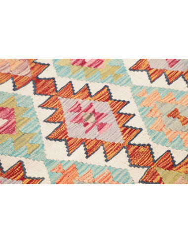 Tappeto Kilim Afghanistan beige arancione 80x296