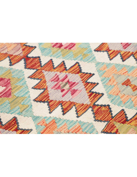 Tappeto Kilim Afghanistan beige arancione 80x296