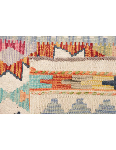 Tappeto Kilim Afghanistan beige arancione 80x296