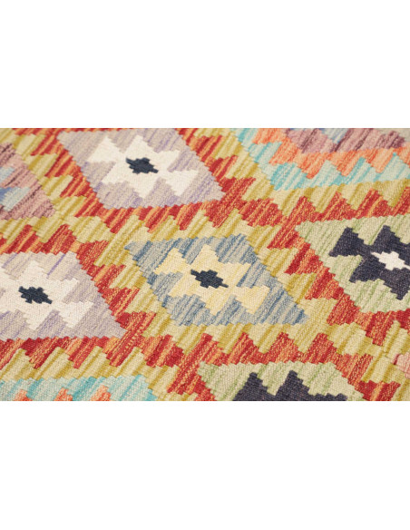 Rug Kilim Afghanistan beige white 83x295