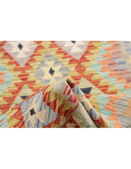 Rug Kilim Afghanistan beige white 83x295