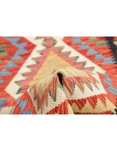 Tappeto Kilim Afghanistan marrone grigio 76x294