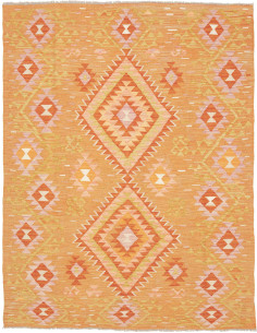 Tappeto Kilim Afghanistan 152x197 Arancio Pesca