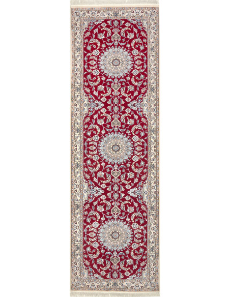 Nain 9la 90x309 Cm Nain 9la, Persia, Hand-carded Wool And