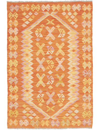 Rug Kilim Afghanistan 100x149 Orange Terracotta