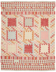 Rug Kilim Afghanistan 157x198 Cream Red Blue Or