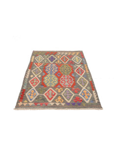 Tappeto Kilim Afghanistan marrone bianco 101x146 2