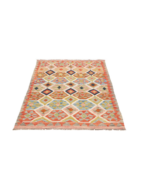 Rug Kilim Afghanistan maroon grey 99x135