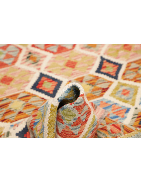 Rug Kilim Afghanistan maroon grey 99x135