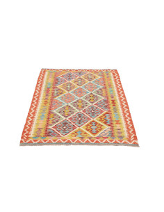 Tappeto Kilim Afghanistan marrone azzurro 102x140 2