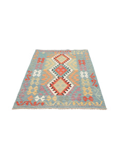 Tappeto Kilim Afghanistan azzurro 102x155 2