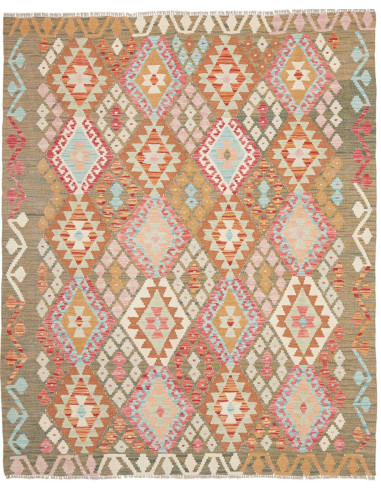 Tappeto Kilim Afghanistan 153x195 Marrone Khaki