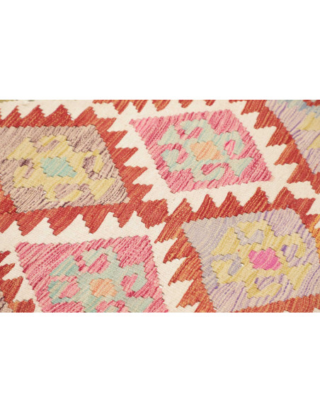 Rug Kilim Afghanistan beige brown 95x200