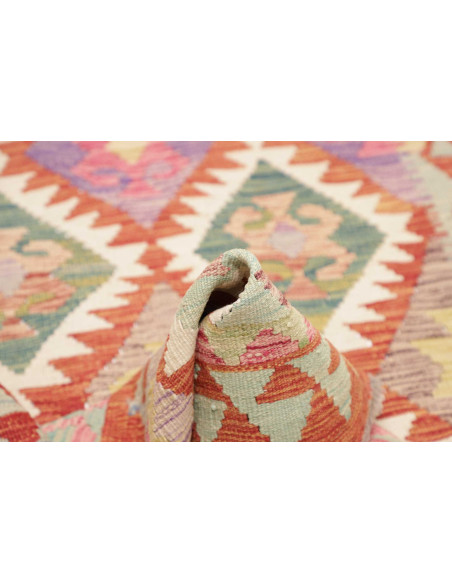 Rug Kilim Afghanistan beige brown 95x200