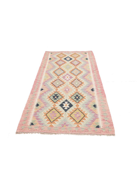 Tappeto Kilim Afghanistan beige giallo 101x211