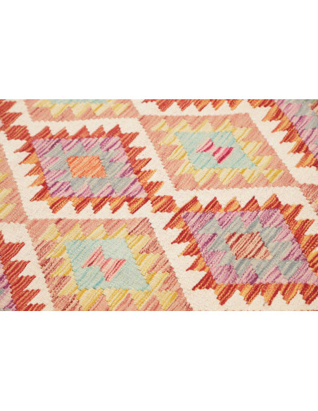 Tappeto Kilim Afghanistan beige arancione 100x196