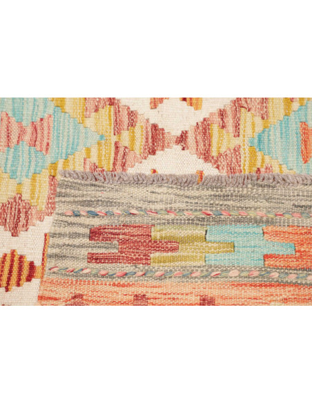 Tappeto Kilim Afghanistan beige arancione 100x196