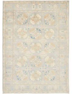 Tappeto Kazak Afghanistan 144x198 Grigio Chiaro