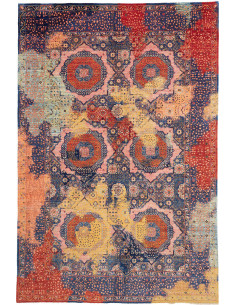 Rug Mamlouk Pakistan 200x299 Navy Blue Red Oran