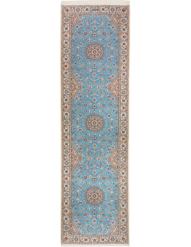 Tappeto Nain 6La Persia azzurro bianco 85x311
