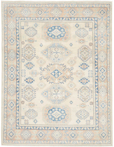 Tappeto Kazak Afghanistan 150x198 Crema Blu Pes