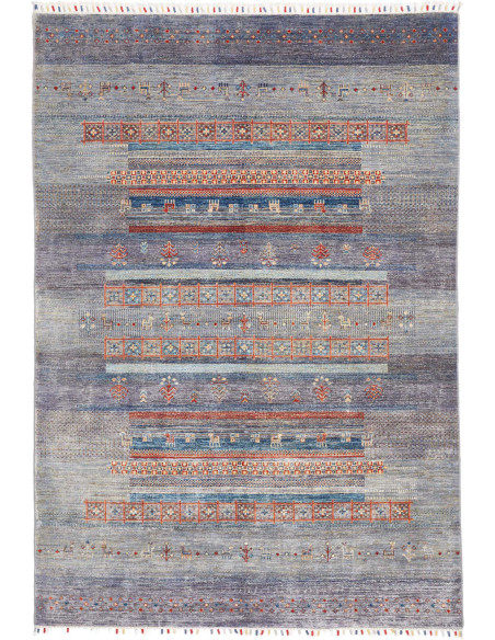Rug Siva Pakistan 168x244 Grey Blue Terracotta