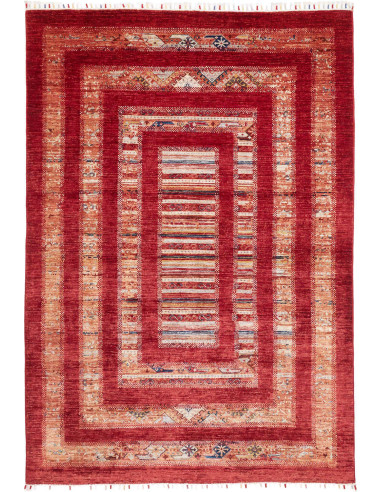 Tappeto Siva Pakistan 169x242 Rosso Intenso Bei