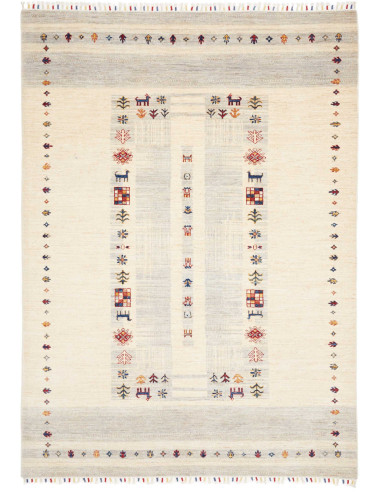 Rug Siva Pakistan 172x241 Cream Grey Multicolor