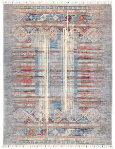 Rug Siva Pakistan 148x193 Grey Blue Sky Blue Bu