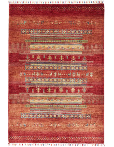 Tappeto Siva Pakistan 125x183 Rosso Terracotta