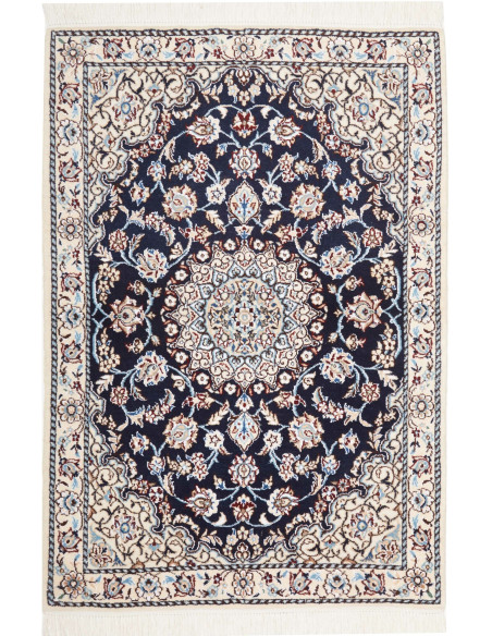Nain 9la 81x119 Cm Nain 9la, Persia, Lana Cardata A Mano E