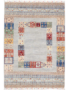 Rug Siva Pakistan 128x180 Light Blue Grey Blue