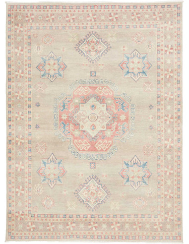 Tappeto Kazak Afghanistan 174x232 Beige Grigio