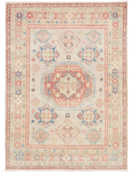 Rug Kazak Afghanistan 168x234 Beige Terracotta