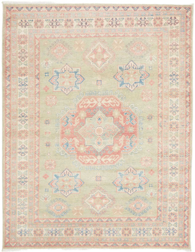 Rug Kazak Afghanistan 155x196 Sage Green Coral