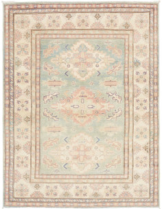 Rug Kazak Afghanistan 149x195 Aqua Green Cream