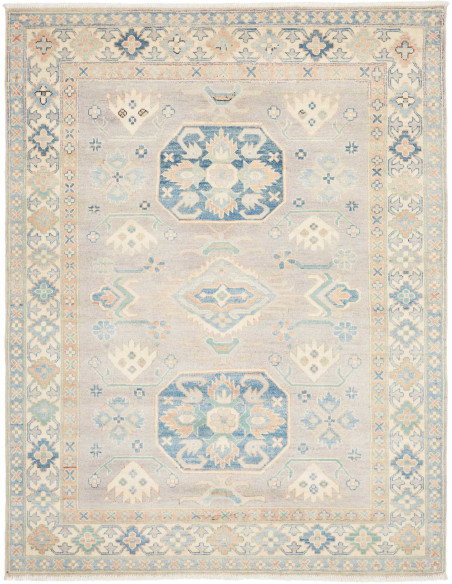 Rug Kazak Afghanistan 156x201 Grey Blue Light B