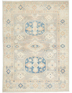 Rug Kazak Afghanistan 150x204 Stone Grey Blue C