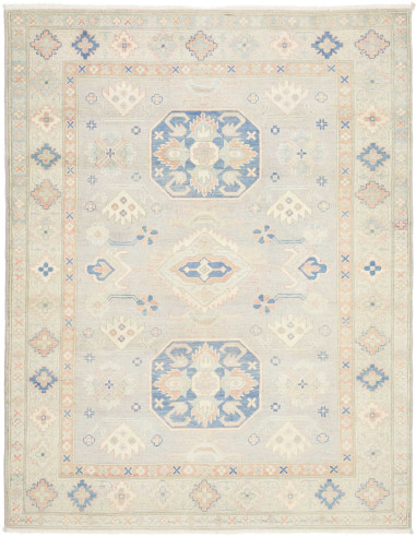 Tappeto Kazak Afghanistan 154x197 Grigio Azzurr