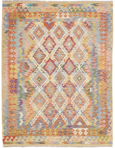 Tappeto Kilim Afghanistan 153x202 Crema Beige A