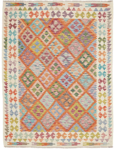 Tappeto Kilim Afghanistan 154x202 Multicolore A