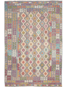 Rug Kilim Afghanistan 197x294 Bluish Grey Purpl