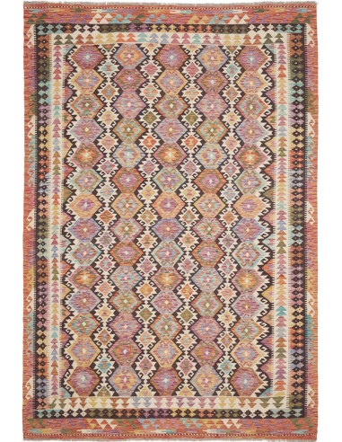 Rug Kilim Afghanistan 204x297 Terracotta Rose L