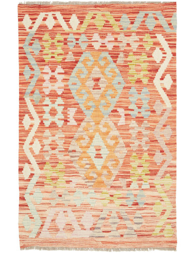 Tappeto Kilim Afghanistan 79x126 Terracotta Azz